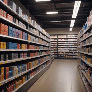 Ассортимент электротоваров, электрооборудования и светотехники в специализированных магазинах